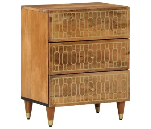 Naktsskapītis, 50X33X62 Cm, Mango Masīvkoks Vidaxl