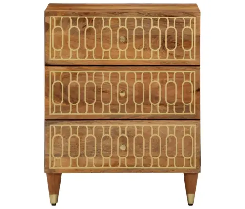 Naktsskapītis, 50X33X62 Cm, Mango Masīvkoks Vidaxl