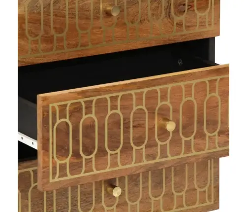 Naktsskapītis, 50X33X62 Cm, Mango Masīvkoks Vidaxl