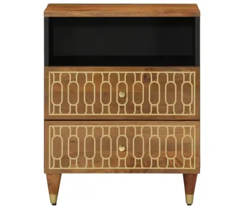 Naktsskapītis, 50X33X62 Cm, Mango Masīvkoks Vidaxl