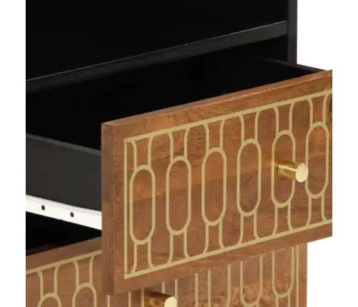 Naktsskapītis, 50X33X62 Cm, Mango Masīvkoks Vidaxl