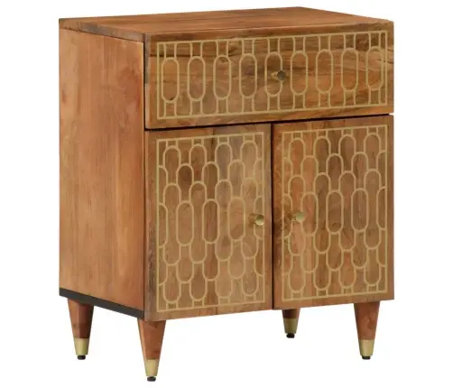 Naktsskapītis, 50X33X60 Cm, Mango Masīvkoks Vidaxl