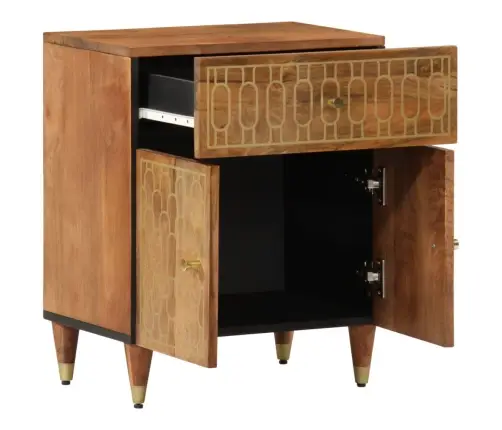 Naktsskapītis, 50X33X60 Cm, Mango Masīvkoks Vidaxl