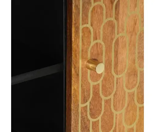 Televizoriaus Spintelė, 80X33X46cm Mango Medienos Masyvas