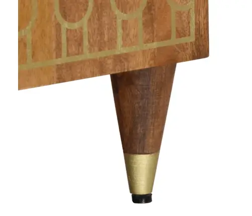 Televizoriaus Spintelė, 80X33X46cm Mango Medienos Masyvas