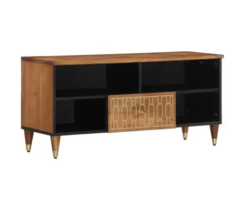 Tv Skapītis, 100X33X46 Cm, Mango Masīvkoks Vidaxl