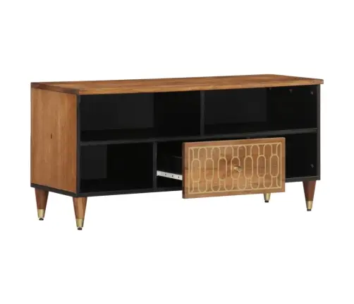 Tv Skapītis, 100X33X46 Cm, Mango Masīvkoks Vidaxl