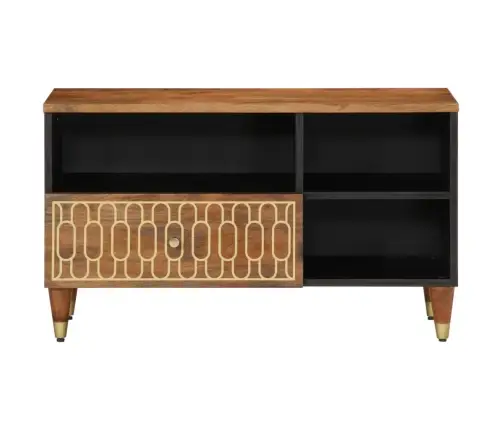 Tv Skapītis, 80X33X46 Cm, Mango Masīvkoks Vidaxl