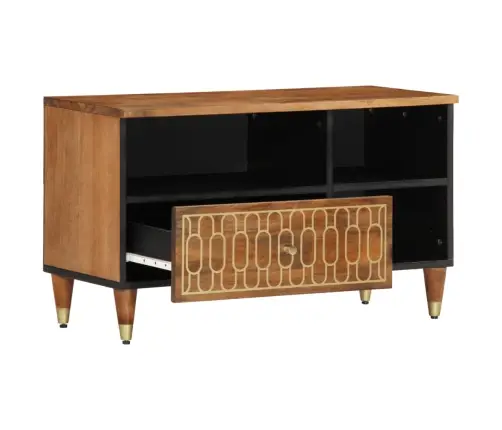 Tv Skapītis, 80X33X46 Cm, Mango Masīvkoks Vidaxl