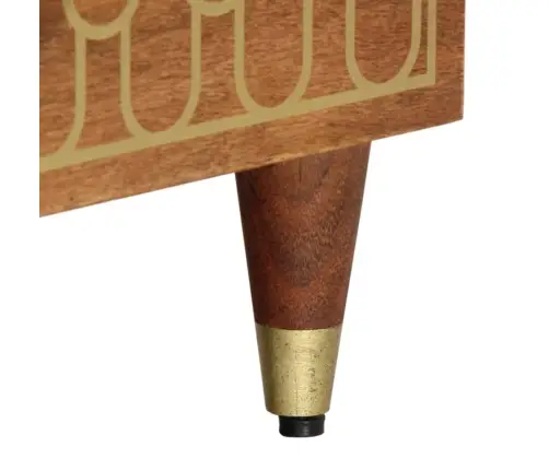 Televizoriaus Spintelė, 100X33X46cm Mango Medienos Masyvas