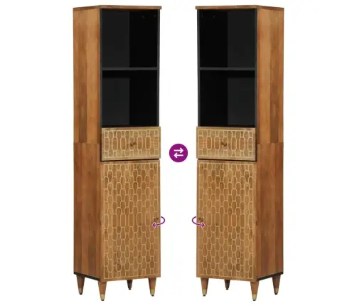 Vannitoakapp, 38 X 33 X 160 cm Mangopuit