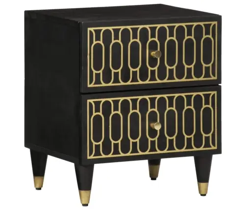 Naktsskapītis, 40X33X46 Cm, Mango Masīvkoks Vidaxl