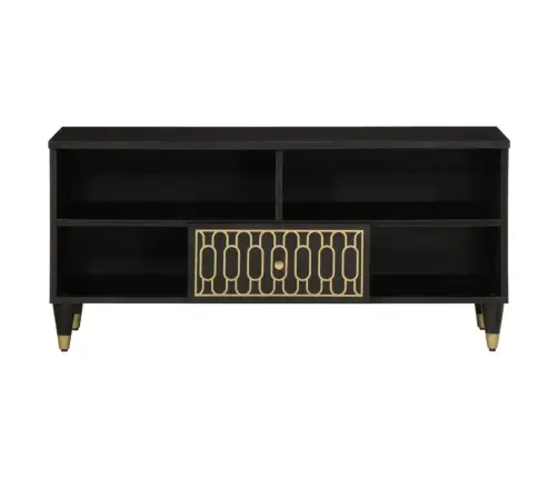 Televizoriaus Spintelė, 100X33X46cm Mango Medienos Masyvas