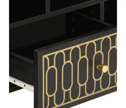 Televizoriaus Spintelė, 100X33X46cm Mango Medienos Masyvas