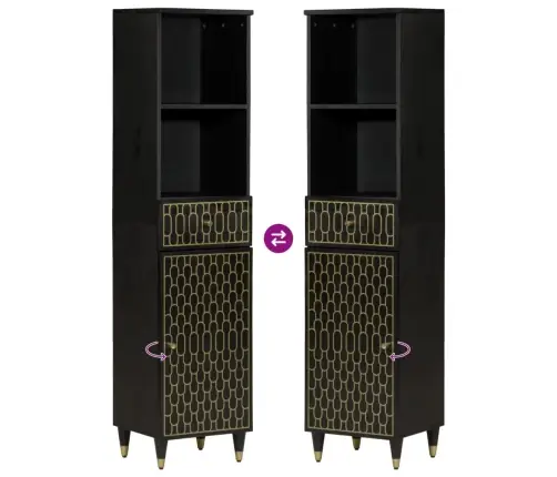 Vannitoakapp, 38 X 33 X 160 cm Mangopuit