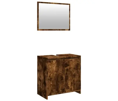 2-Daļīgs Vannasistabas Mēbeļu Komplekts, Inženierijas Koks Vidaxl