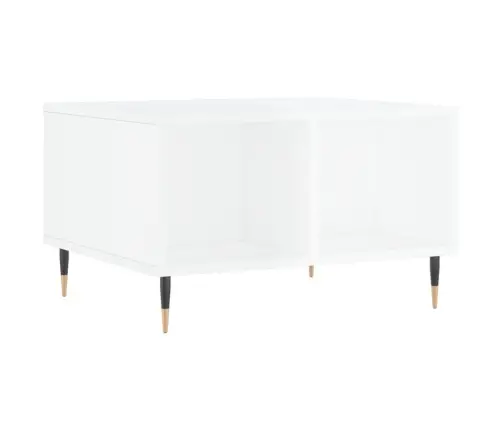 Kafijas Galdiņš, Spīdīgi Balts, 60X50X36,5, Inženierijas Koks Vidaxl