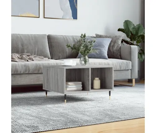 Kavos Staliukas, Pilkas Ąžuolo, 60X50X36,5cm Apdirbta Mediena