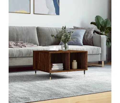 Kohvilaud, Pruun Tamm, 60X50X36,5 cm Tehispuit Kohvilaud, Pruun Tamm, 60X50X36,5 cm Tehispuit