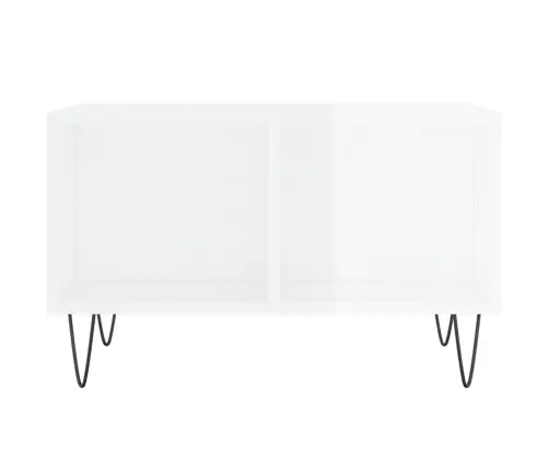 Kafijas Galdiņš, Spīdīgi Balts, 60X50X36,5, Inženierijas Koks Vidaxl