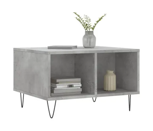 Kohvilaud, Betoonhall, 60 X 50 X 36,5 cm Tehispuit