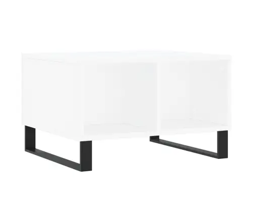 Kafijas Galdiņš, Balts, 60X50X36,5 Cm, Inženierijas Koks Vidaxl