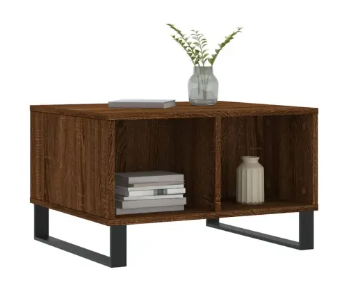 Kavos Staliukas, Rudas Ąžuolo, 60X50X36,5cm Apdirbta Mediena