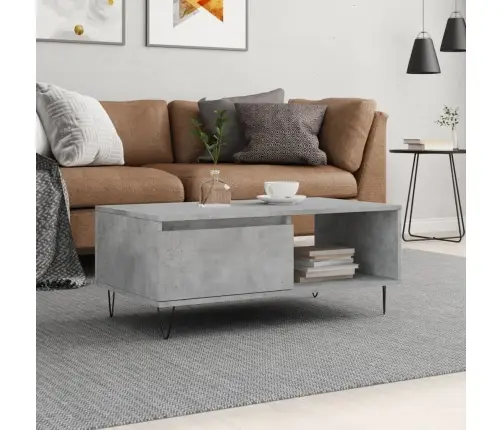 Kohvilaud, Betoonhall, 90X50X36,5 cm Tehispuit Kohvilaud, Betoonhall, 90X50X36,5 cm Tehispuit