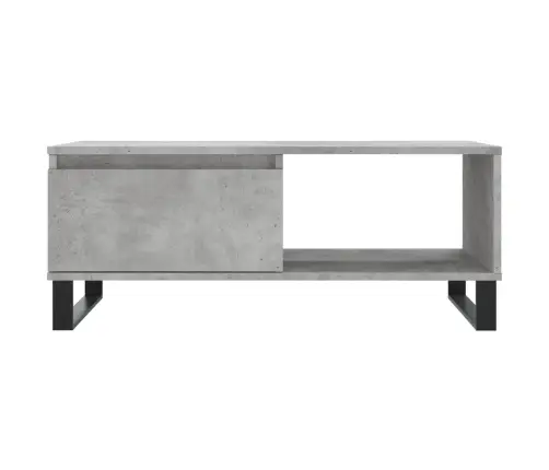 Kafijas Galdiņš, Betona Pelēks, 90X50X36,5Cm, Inženierijas Koks Vidaxl