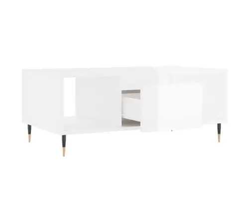 Kafijas Galdiņš, Spīdīgi Balts, 90X50X36,5Cm, Inženierijas Koks Vidaxl