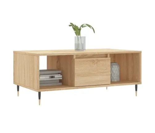 Kavos Staliukas, Sonoma Ąžuolo, 90X50X36,5cm Apdirbta Mediena