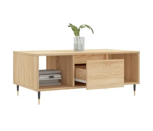 Kavos Staliukas, Sonoma Ąžuolo, 90X50X36,5cm Apdirbta Mediena