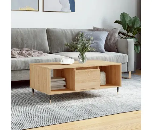 Kavos Staliukas, Sonoma Ąžuolo, 90X50X36,5cm Apdirbta Mediena