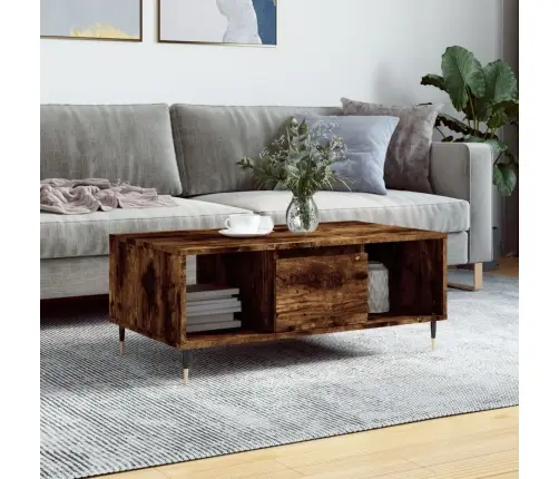 Kafijas Galdiņš, Ozolkoka, 90X50X36,5 Cm, Inženierijas Koks Vidaxl