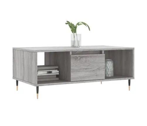 Kafijas Galdiņš, Pelēcīga Ozolkoka, 90X50X36,5 Cm Vidaxl