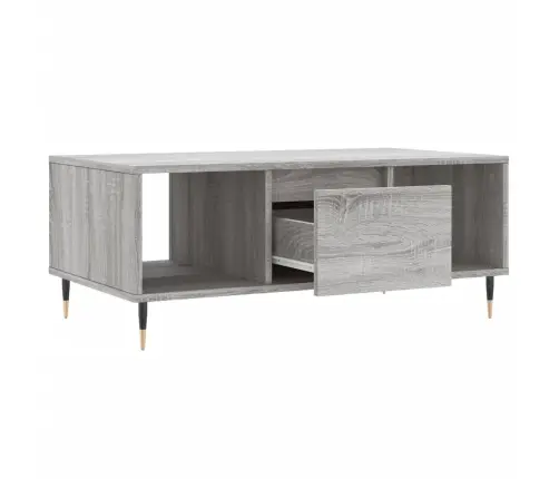 Kafijas Galdiņš, Pelēcīga Ozolkoka, 90X50X36,5 Cm Vidaxl