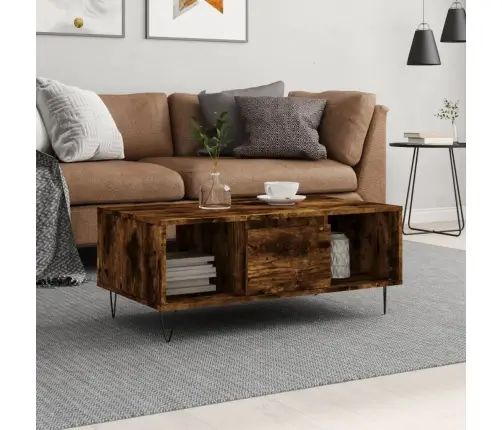 Kafijas Galdiņš, Ozolkoka, 90X50X36,5 Cm, Inženierijas Koks Vidaxl Kafijas Galdiņš, Ozolkoka, 90X50X36,5 Cm, Inženierijas Koks Vidaxl