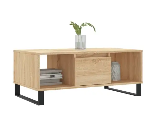 Kafijas Galdiņš, Ozolkoka, 90X50X36,5 Cm, Inženierijas Koks Vidaxl