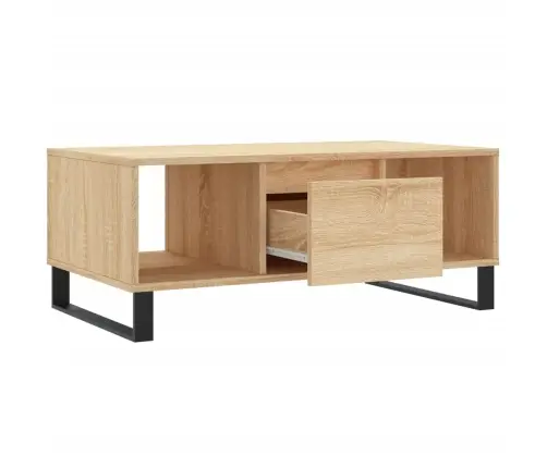 Kafijas Galdiņš, Ozolkoka, 90X50X36,5 Cm, Inženierijas Koks Vidaxl