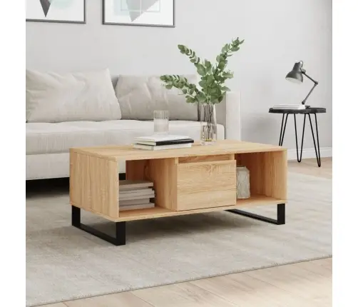 Kafijas Galdiņš, Ozolkoka, 90X50X36,5 Cm, Inženierijas Koks Vidaxl