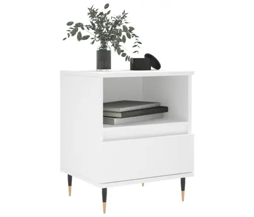 Naktsskapīši, 2 Gab., Balti, 40X35X50 Cm, Inženierijas Koks Vidaxl