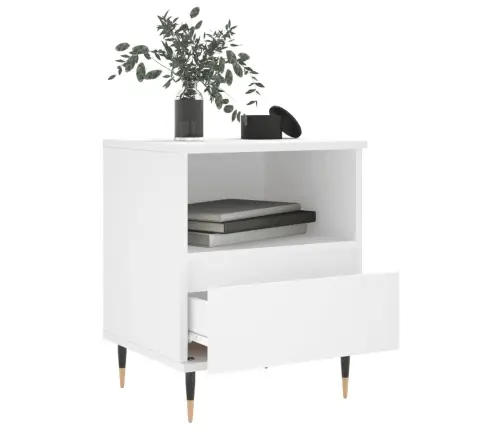 Naktsskapīši, 2 Gab., Balti, 40X35X50 Cm, Inženierijas Koks Vidaxl