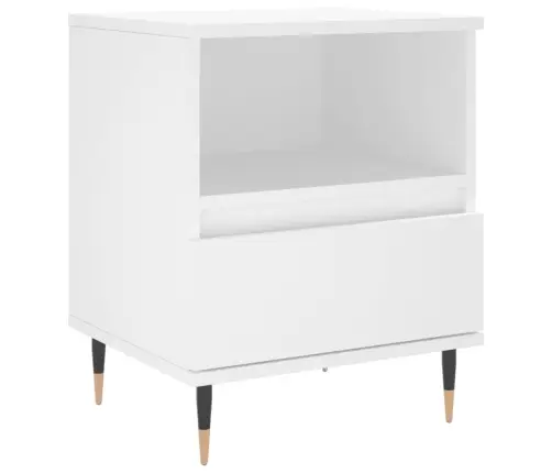 Naktsskapīši, 2 Gab., Balti, 40X35X50 Cm, Inženierijas Koks Vidaxl