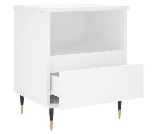 Naktsskapīši, 2 Gab., Balti, 40X35X50 Cm, Inženierijas Koks Vidaxl