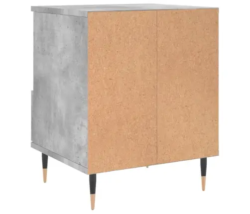 Naktsskapīši, 2 Gab., Pelēki, 40X35X50 Cm, Inženierijas Koks Vidaxl