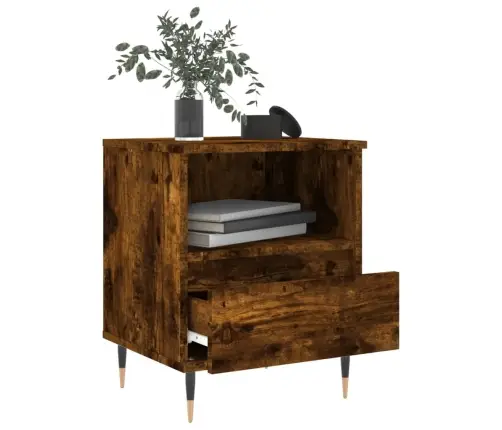 Naktsskapīši, 2 Gab., Ozolkoka, 40X35X50 Cm, Inženierijas Koks Vidaxl