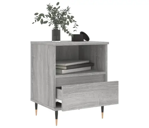 Naktsskapīši, 2 Gab., Pelēcīgi, 40X35X50 Cm, Inženierijas Koks Vidaxl