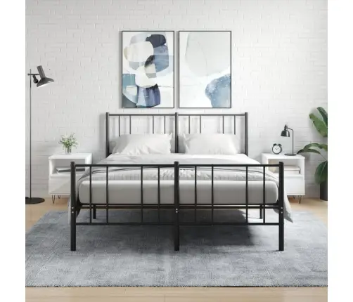 Naktsskapīši, 2 Gab., Balti, 40X35X50 Cm, Inženierijas Koks Vidaxl