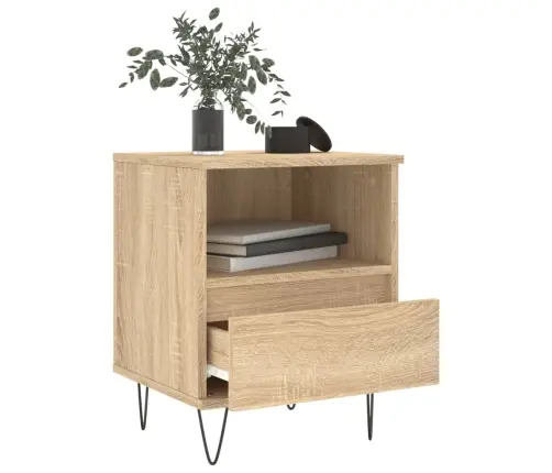 Naktinė Spintelė, Sonoma Ąžuolo, 40X35X50cm Apdirbta Mediena