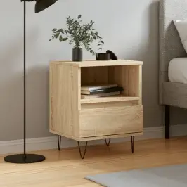 Naktinė Spintelė, Sonoma Ąžuolo, 40X35X50cm Apdirbta Mediena